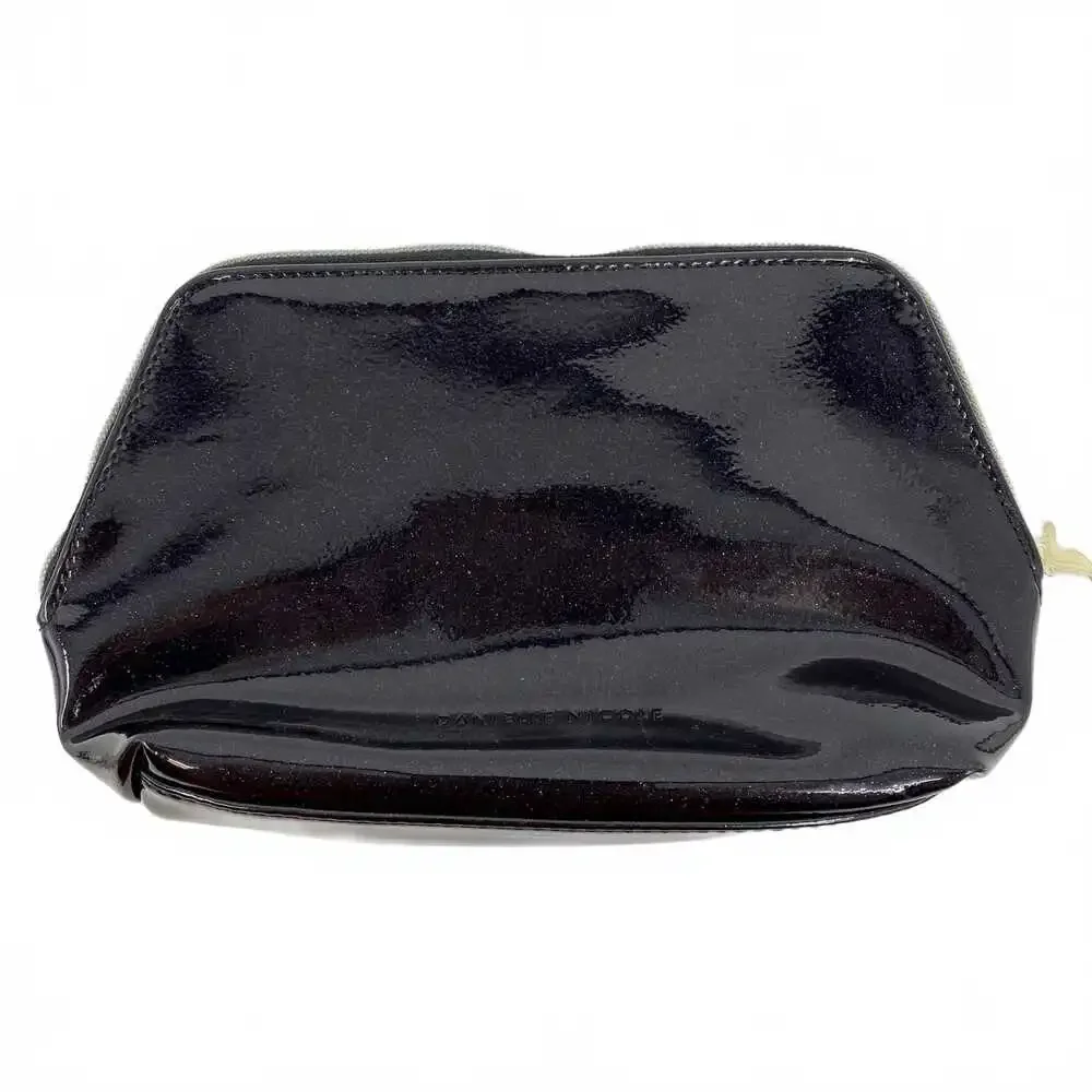 Danielle Nicole Black Glitter Cosmetic Pouch | Disney Gus & Cat